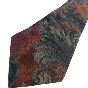 Bill Blass Floral Paisley Vintage Art Silk Tie
